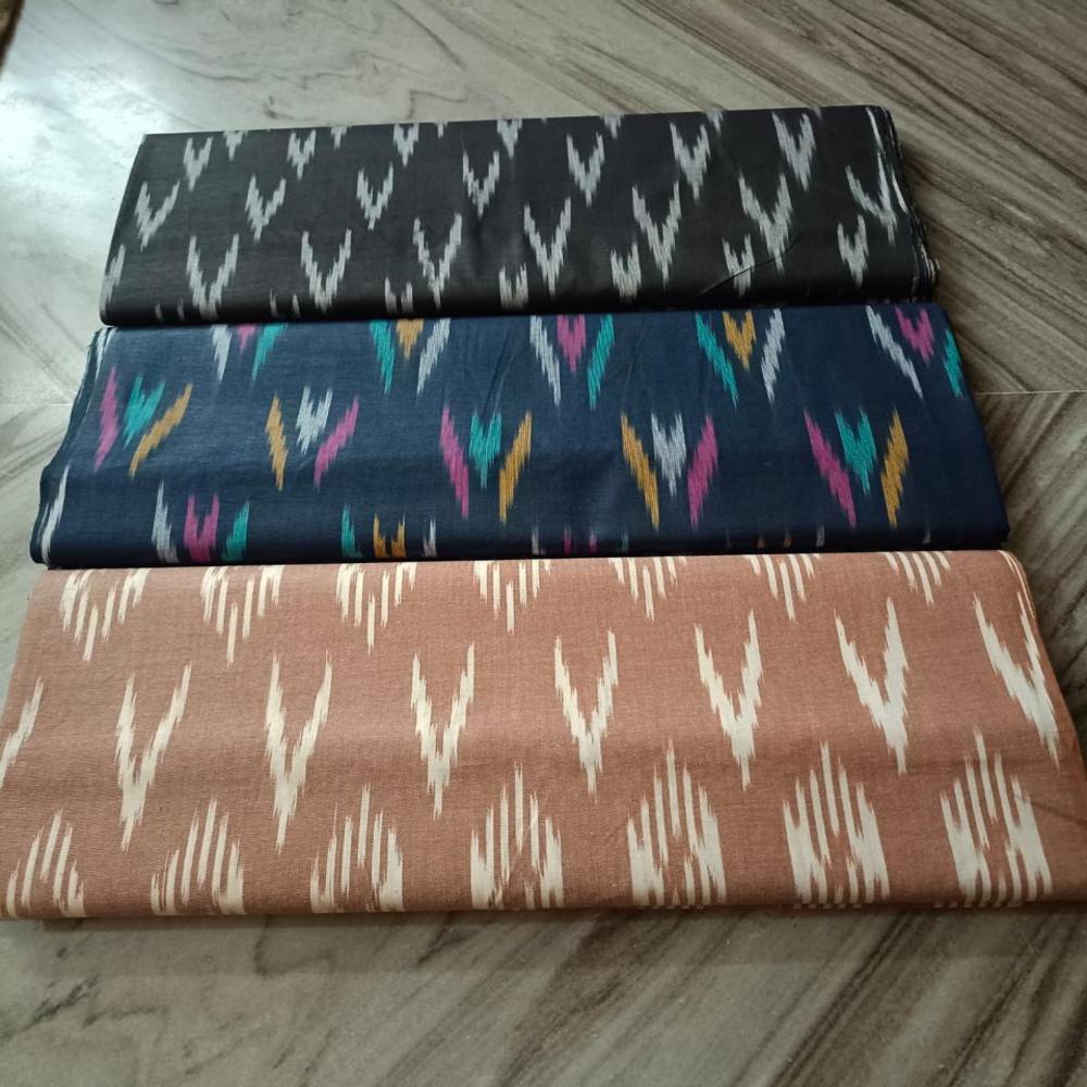 Pure cotton ikkat fabrics bulk