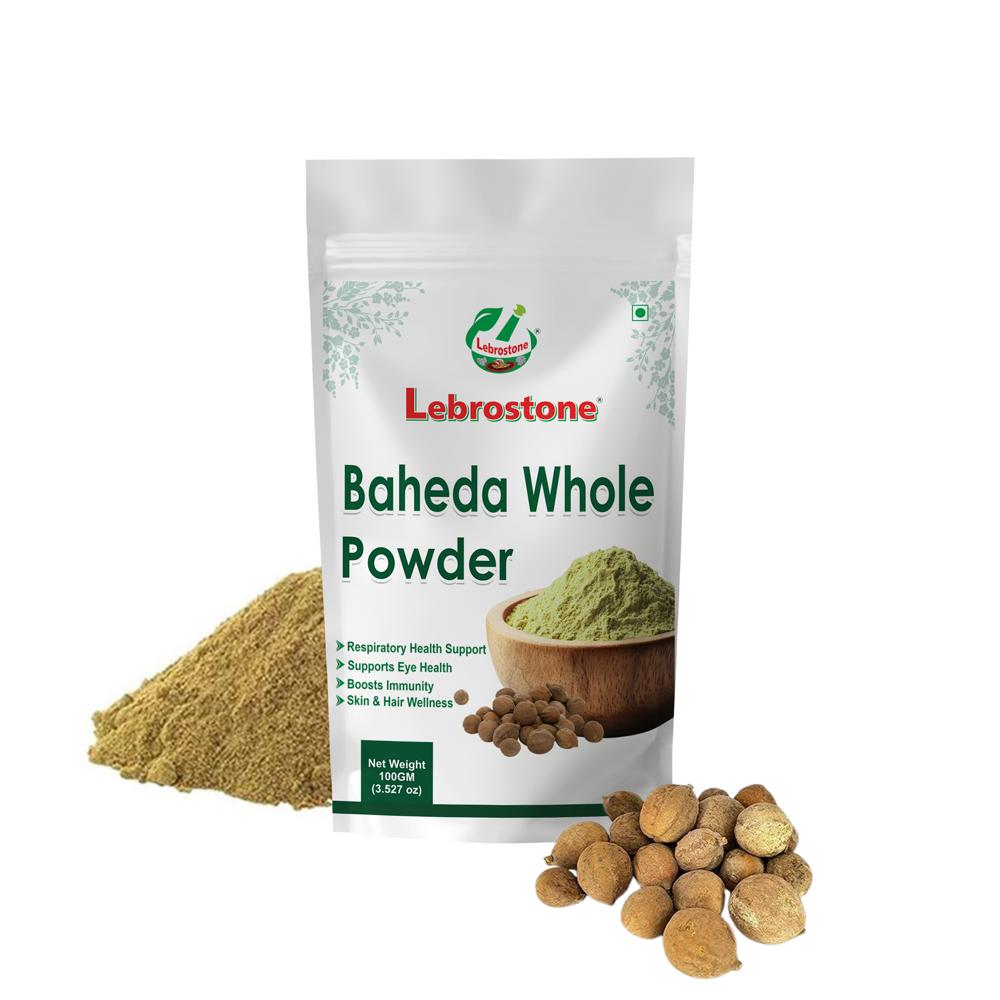 Lebrostone Baheda Powder | Herbal Powder For Digestion, Immunity, Skin, Hair & Respiratory Health|100g - Additives: Na