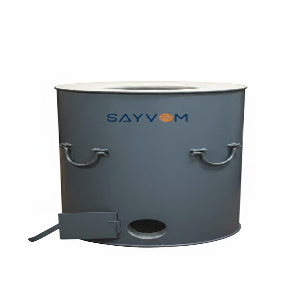 200 Ltr Ms Round Tandoor - Color: Blue