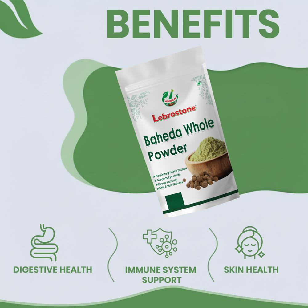 Lebrostone Baheda Powder | Herbal Powder for Digestion, Immunity, Skin, Hair & Respiratory Health|100g