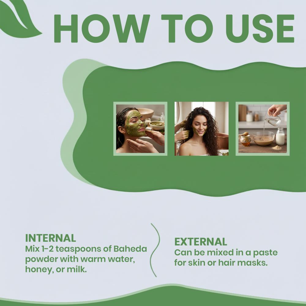 Lebrostone Baheda Powder | Herbal Powder for Digestion, Immunity, Skin, Hair & Respiratory Health|100g