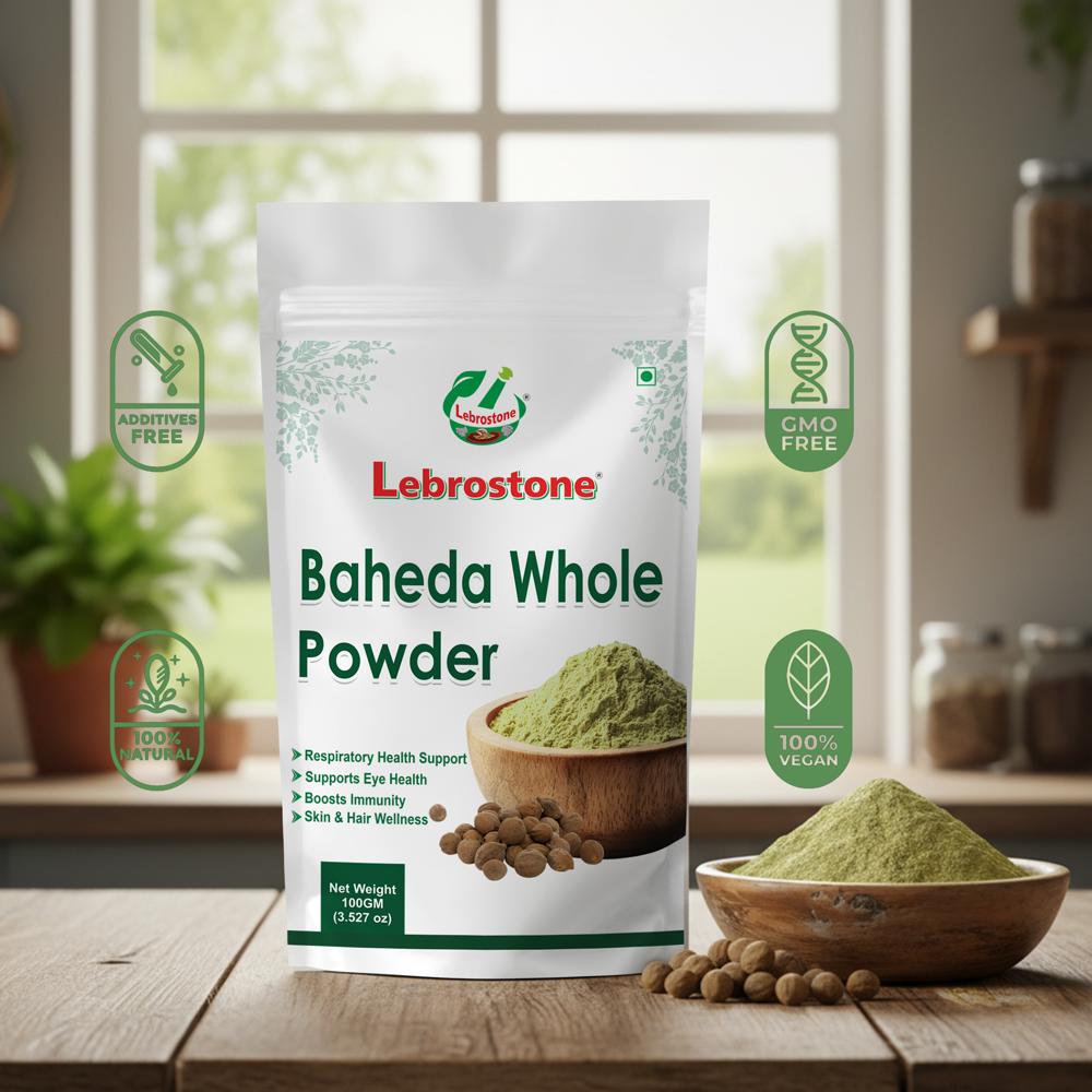 Lebrostone Baheda Powder | Herbal Powder for Digestion, Immunity, Skin, Hair & Respiratory Health|100g