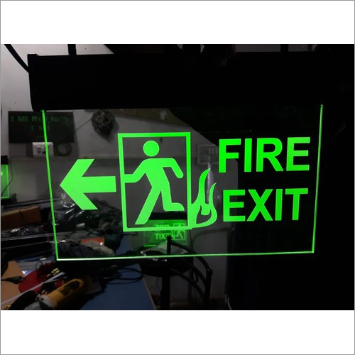 Exit Signage With Battery Backup