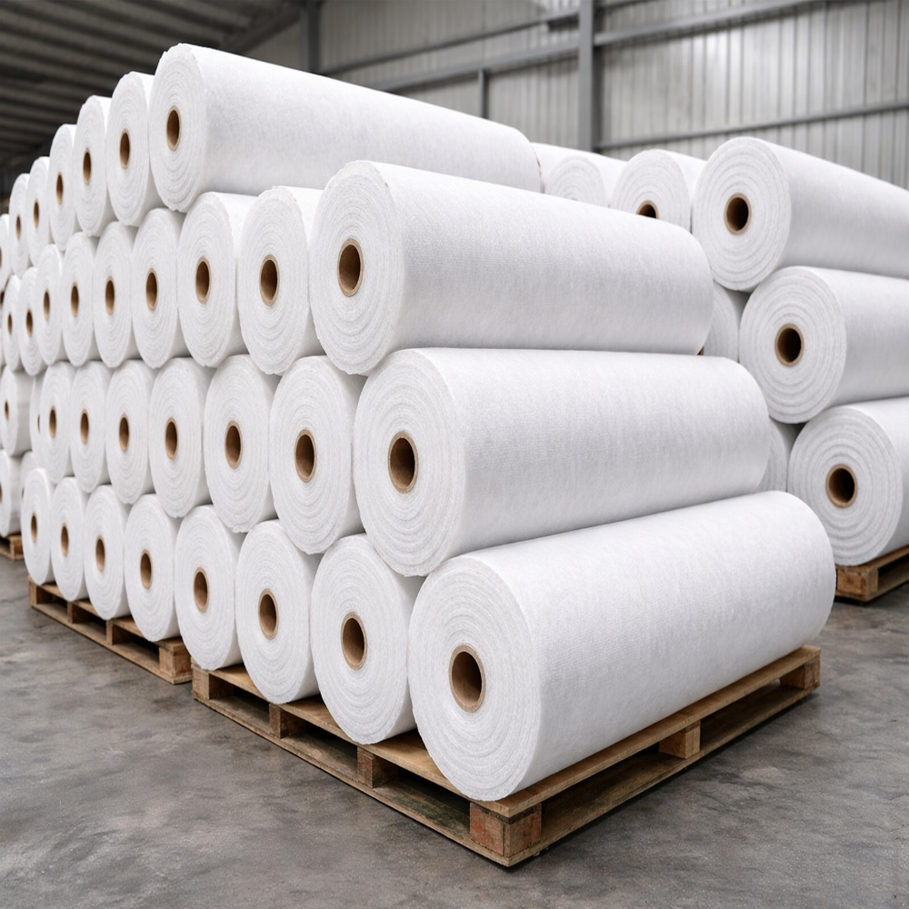 Nonwoven Geotextiles - Polypropylene, Up To 200x5 Meters, White & Black Colors | Filtration, Erosion Control, Drainage & Separation Functions