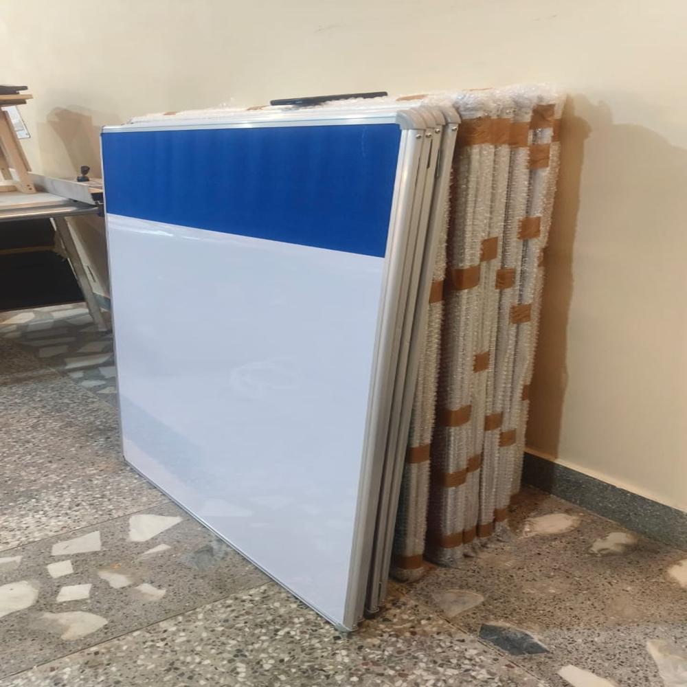 Combination White And Cork Board - Satin-finish Alloy Aluminium, Double-sided Design , Ideal For Office, School & College Use