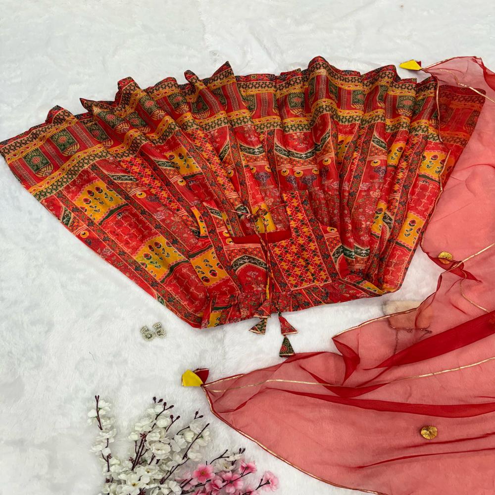 ANARKALI  GOWN WITH DUPPATA