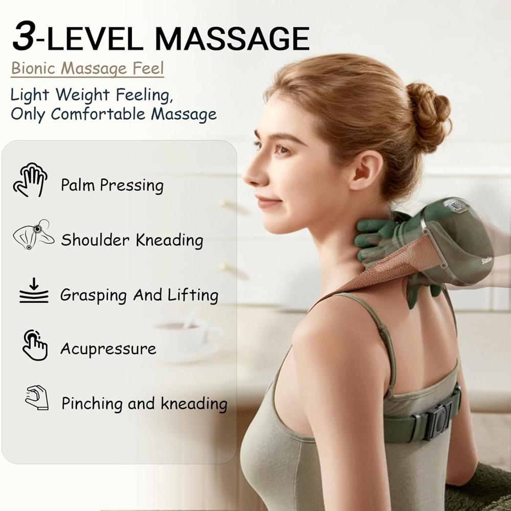 4d Kneading Bionic Neck And Shoulder Massager - Age Group: Adults