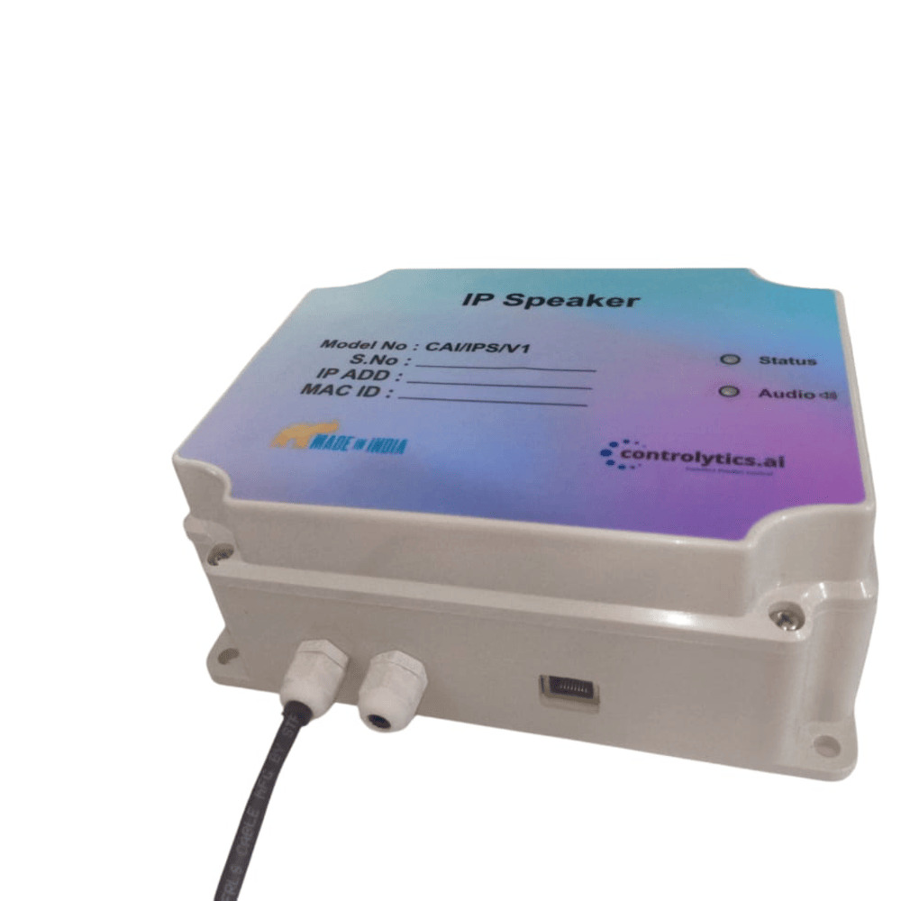 Ip Based Voice Announcer - Application: For Safety Purpose