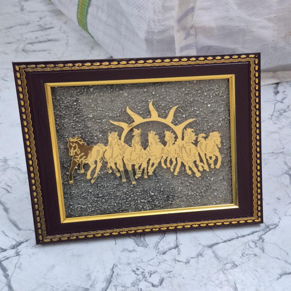 Pyrite Seven Horse Frame