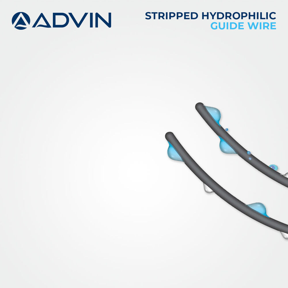 Hydrophilic Stripped  Guide Wire 0.035 / 0.038 x 450 cm