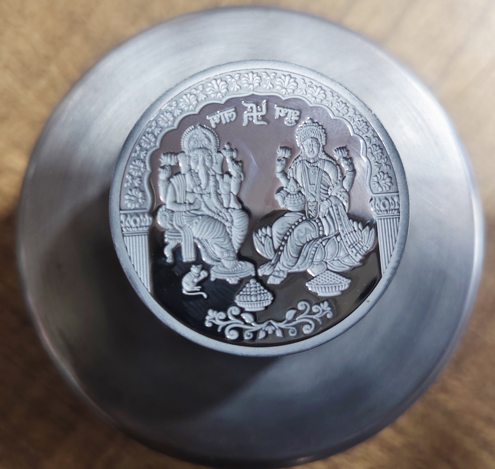 Laxmi Ganesh Silver Coin Pressing Die