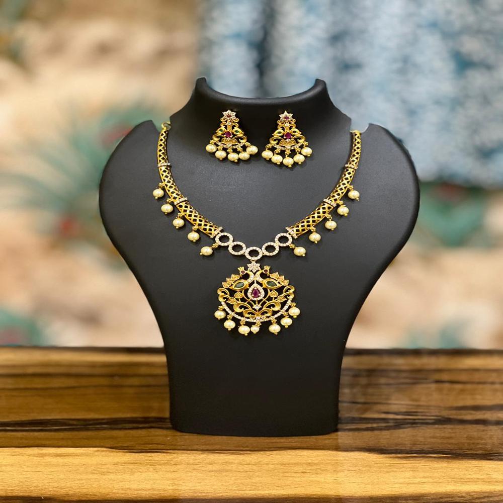 Rajwada Ratna Pearl Necklace Set