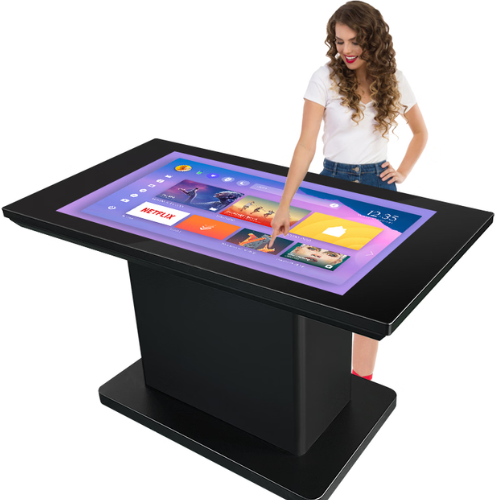 Touch Table Kiosk - Color: White