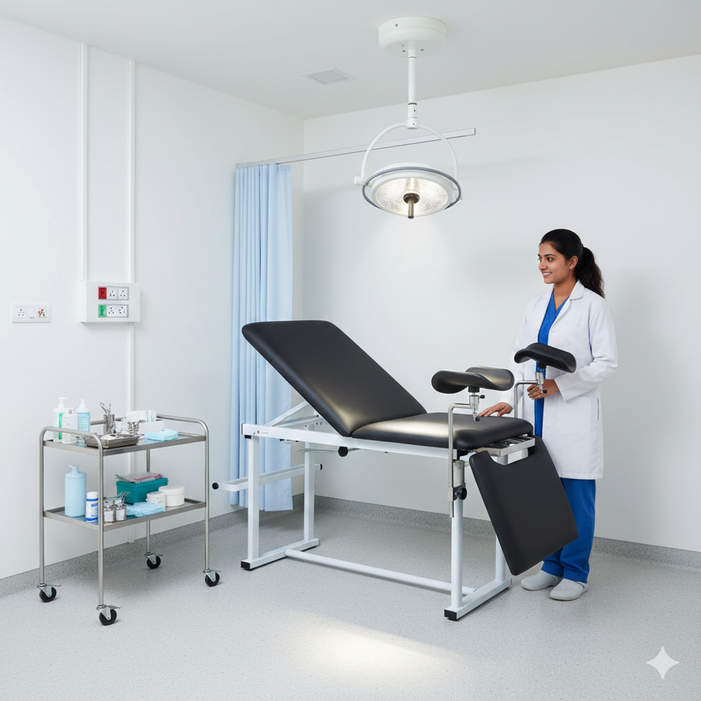 Gynecology Chair Cum Table