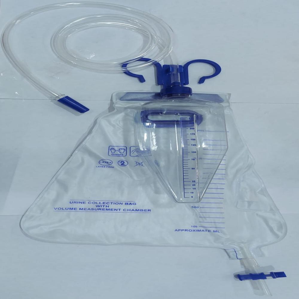 Measured Meter Volume Urine Bag (Dishu'S Urimeter) - Accuracy: Graduated In 10 Ml Increments
