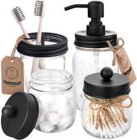 Bathroom Accessories Set 4 - Mason Jar Soap Dispenser