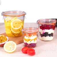 Lead Free Airtight Glass Canning Jars With Clamp