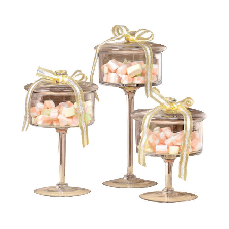 Customizable Disposable Candy Cup Glass Bowls with Lid