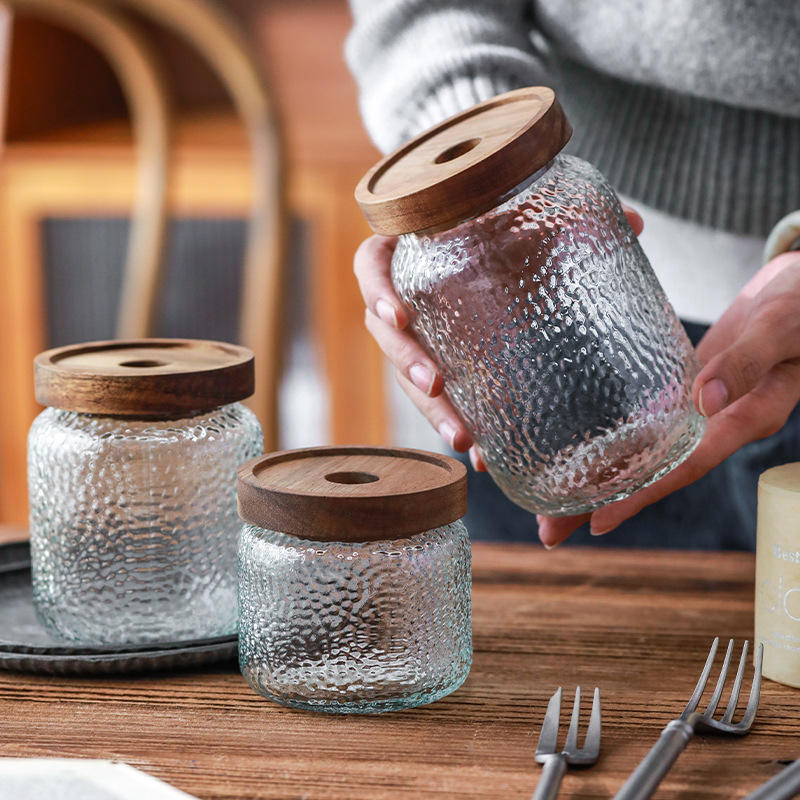 Glass Sealed Hammer Grain Storage Jars