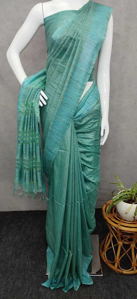 Bamboo Silk Saree - Color: Golden