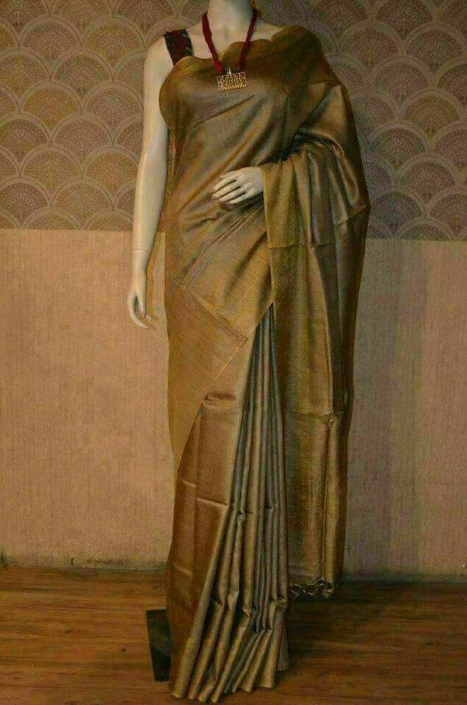 Handloom Pure Tussar Munga Silk Saree