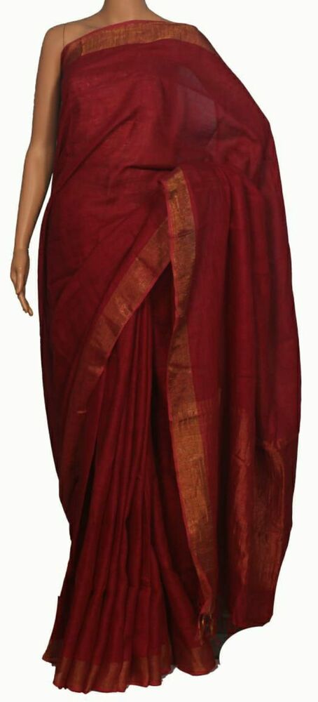 Handloom Pure Tussar Desi Silk Saree