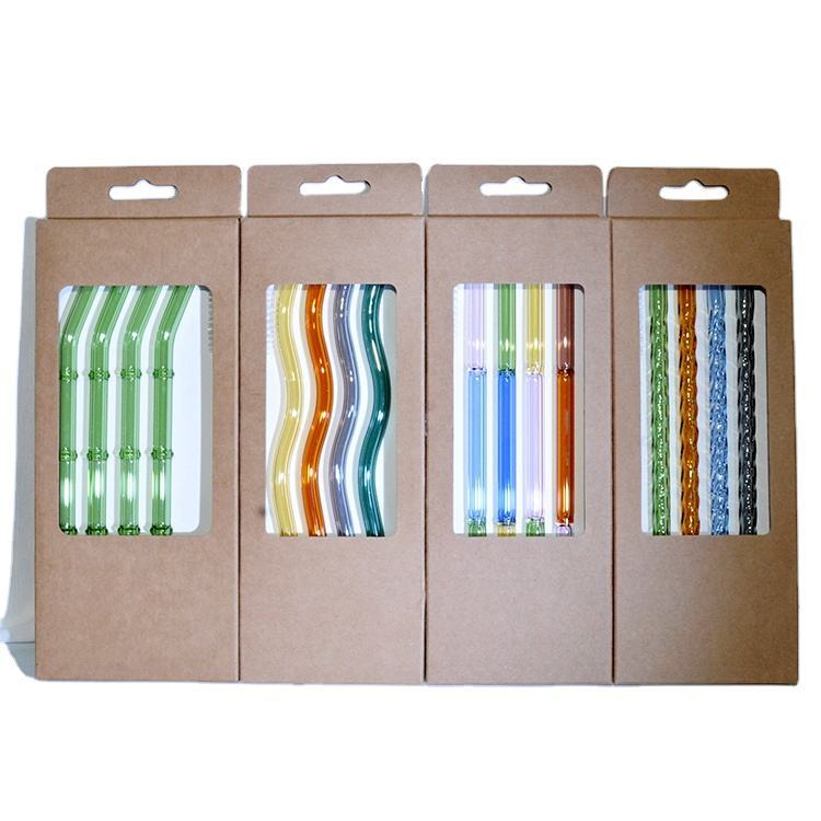 Reusable Eco-Friendly Borosilicate Straws for Water Milk Juice