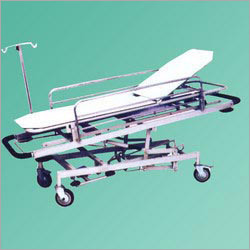 Emergency Recovery Trolley - Stainless Steel, 210x65x65-95 cm | Durable Design, Hydraulic Lift, Easy Mobility, Adjustable Height, Safety Features