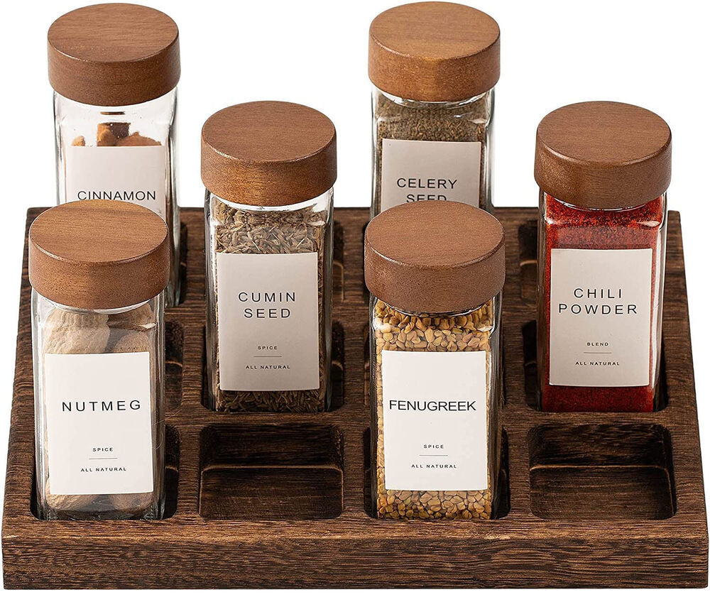 Bamboo Kitchen Kitchen Spice Jars