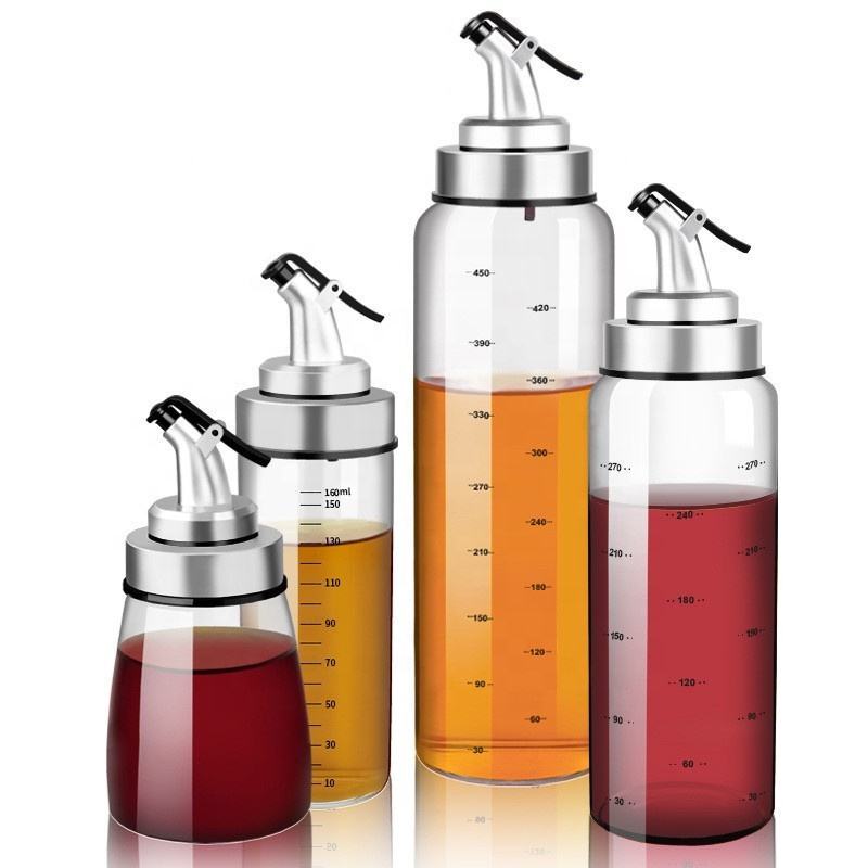 Kitchen Sealing Glass Oil Bottles with clear Calibration