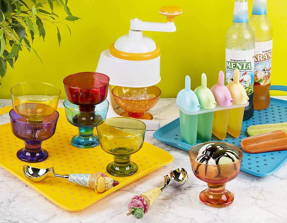 Glass Ice Cream Bowls Set of 6
