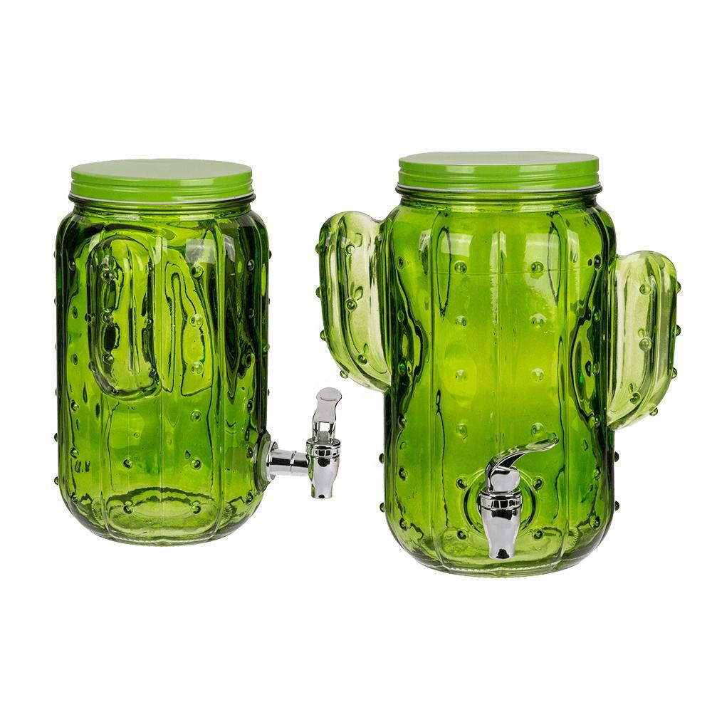 Cactus Shaped Glass Dispenser, Unique Shape