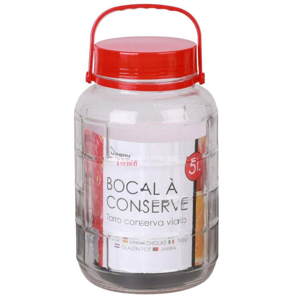 01_Extra Large Glass Preserve Food Beverage Juice Airtight Container Jar 5L 8L 10L