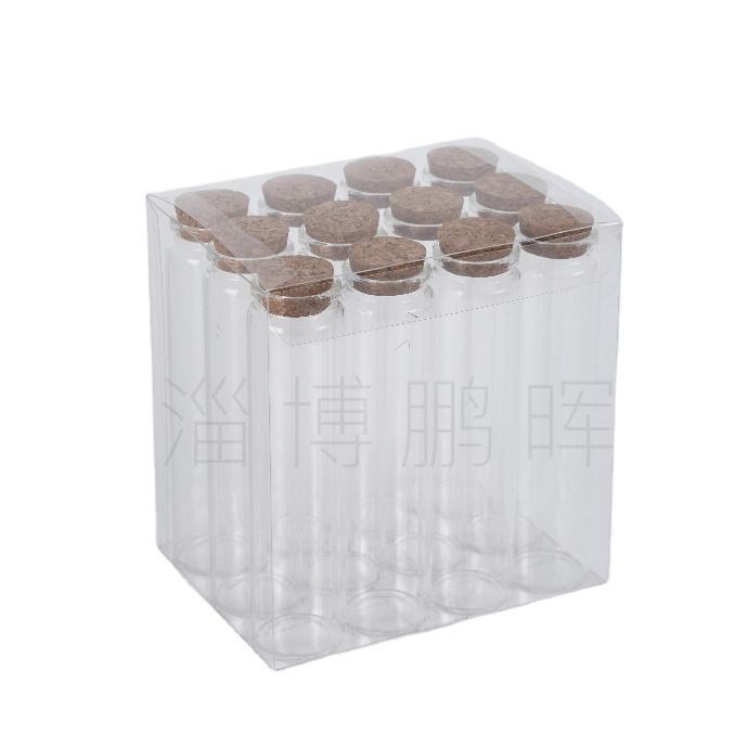 SET of 12 Flat Bottom Glass Test Tubes - Borosilicate Glass 15x150mm, Clear Finish, Heat Resistant 200°C