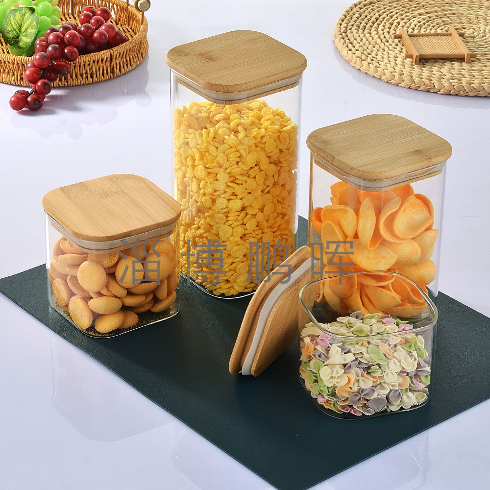 Large Square Flour and Sugar Containers with Airtight Lids