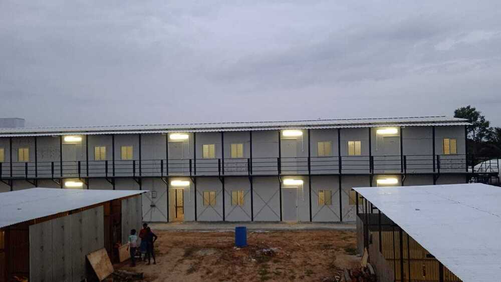 Gi Prefab Building - Color: Brown