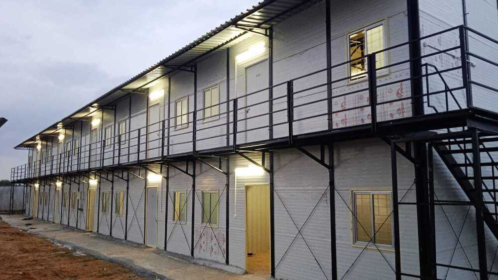 Gi Prefab Building - Color: Brown