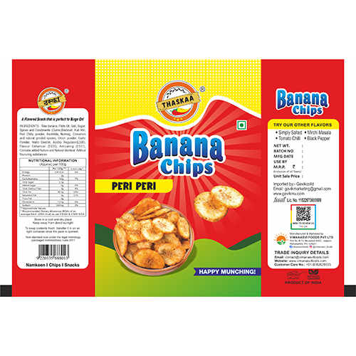 Thaskaa Peri Peri Banana Chips