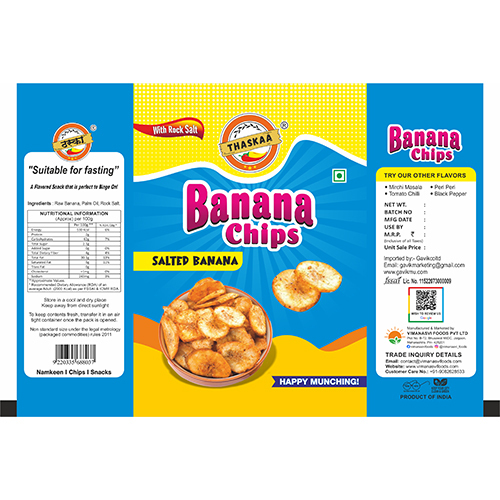 Thaskaa Salted Banana Chips