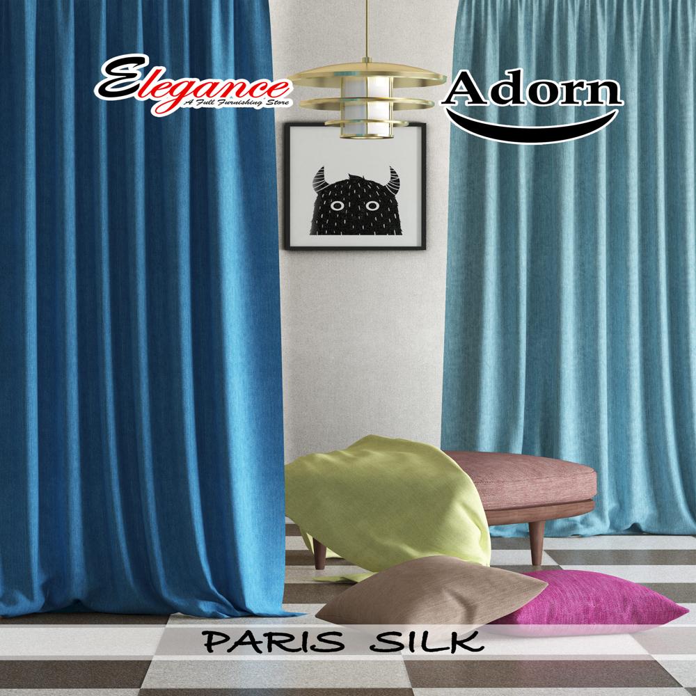 Paris Silk Curtain Fabric - Color: Multi
