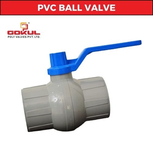 Upvc Solid Ball Valves - Pp Material, Size 15mm To 50mm, White Color, Max Temp 50â°c, Low Pressure, Manual Operation, Leakage Proof, Weather Resistant