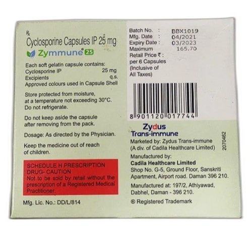 Zymmune 25 mg Capsule