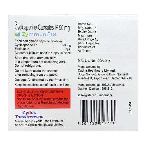 Zymmune 50 mg Capsule