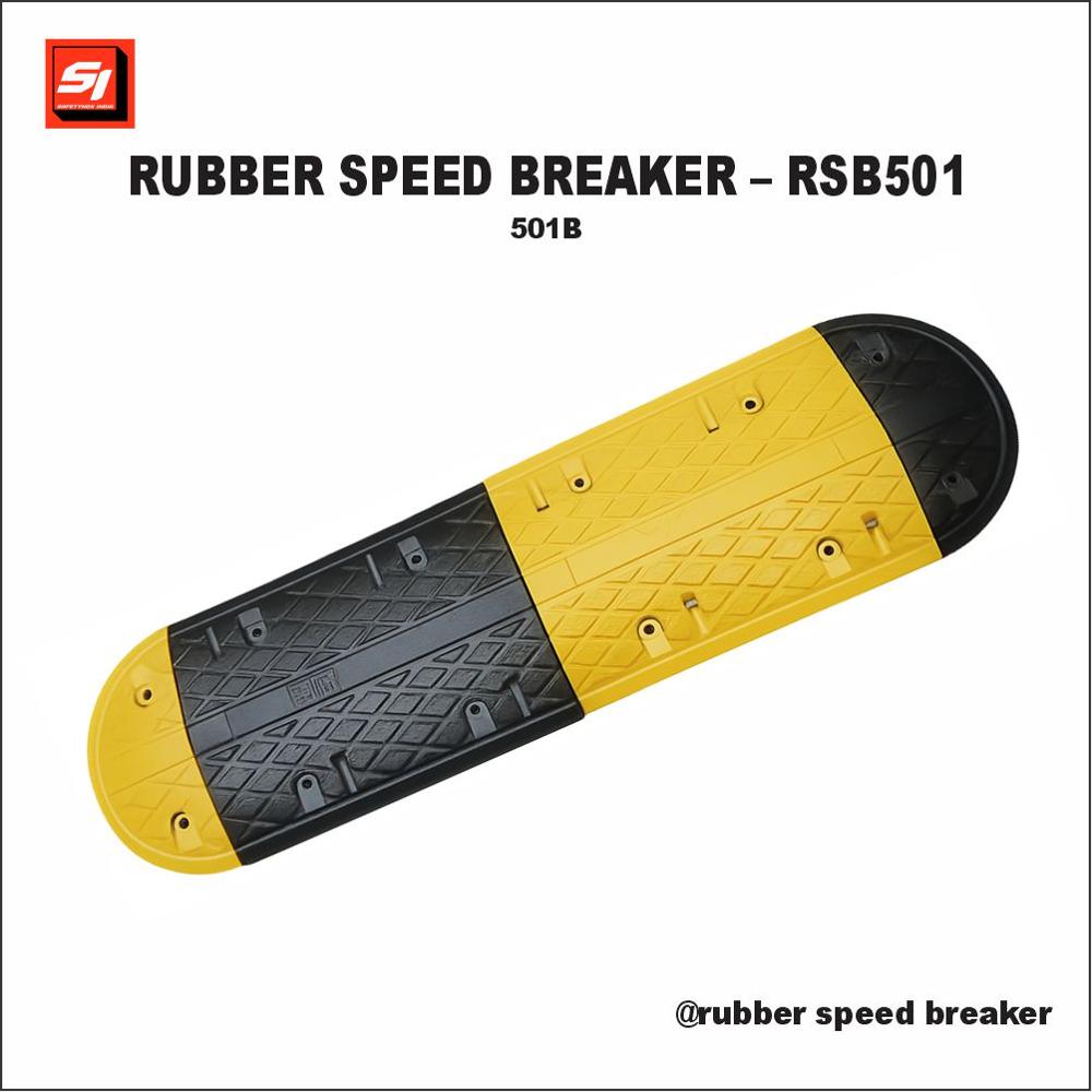 Rubber Speed Breaker - 501b - Color: Black And Yellow
