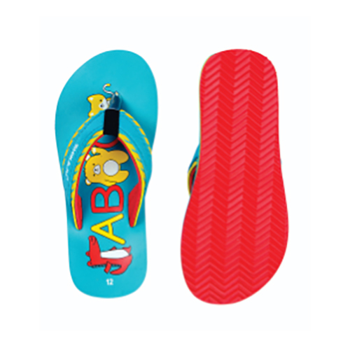 Blue printed footwear