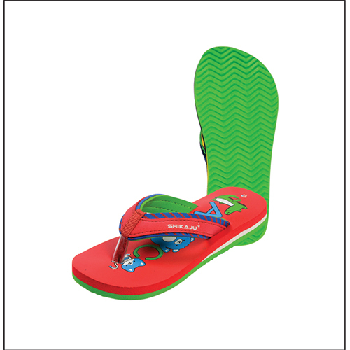Red printed kids footwear