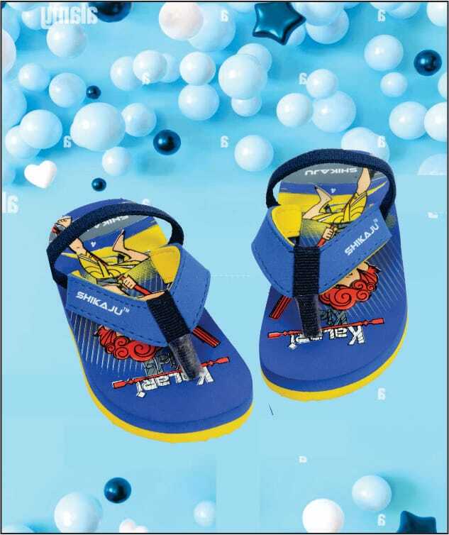 Shikaju Blue Kids prinetd Footwear