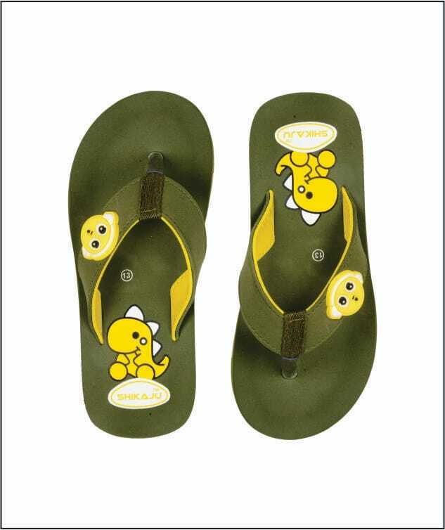 Shikaju olive Green Kids Footwear