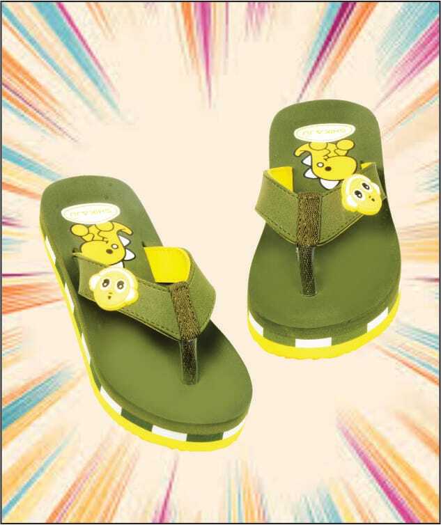 Shikaju olive Green Kids Footwear