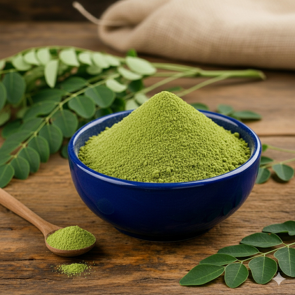 Moringa Leaves Powder - Color: Green